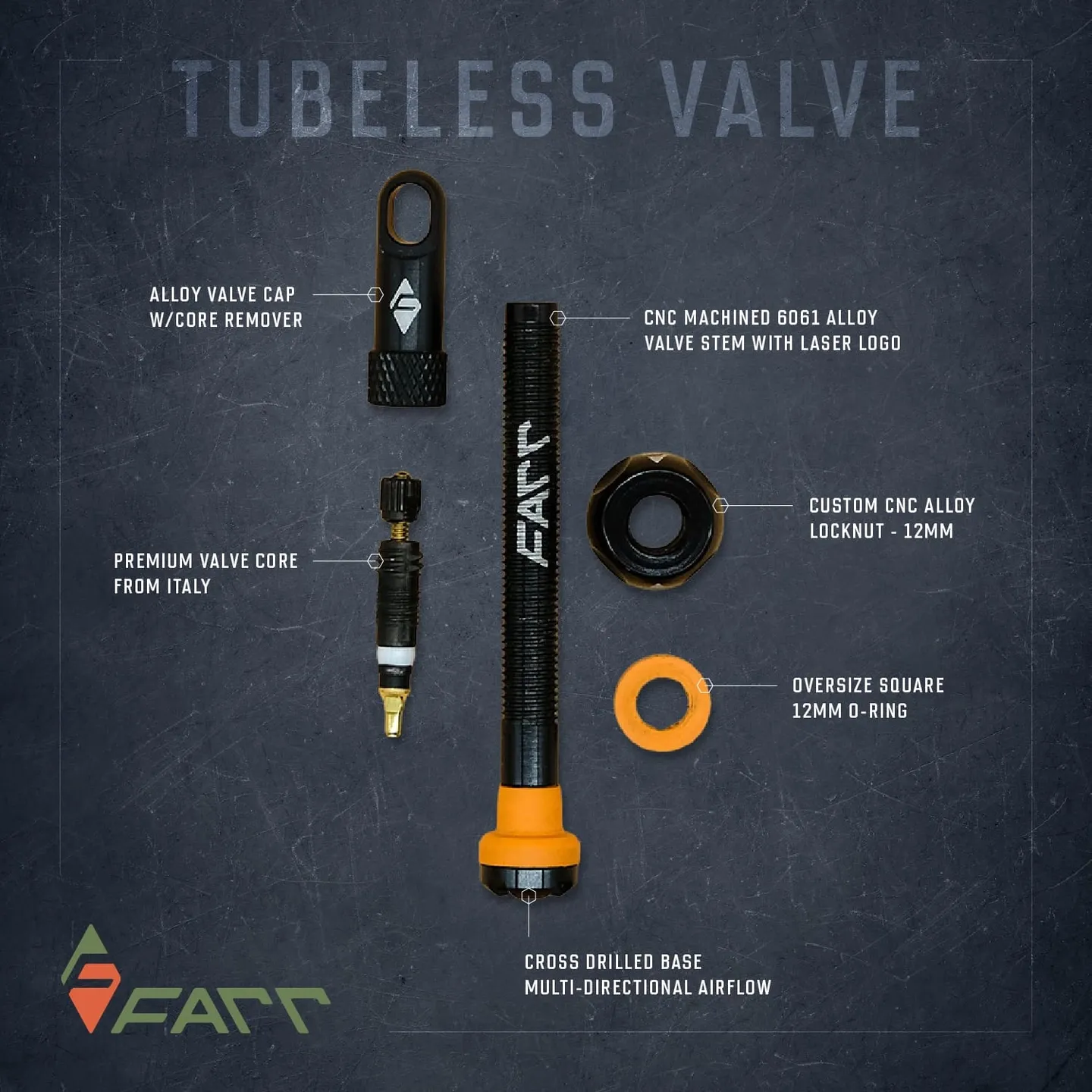 Ride Supa-Flow 60mm Tubeless Ventil