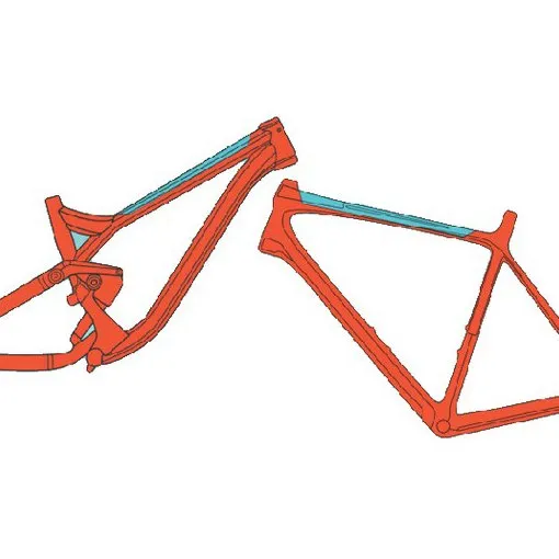 RIDE WRAP Top Tube Ramsskyddsklistermärken
