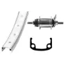 RideWill Rt Shimano 1s Coaster Brake Bakhjul, Silver, 8.5 x 110mm