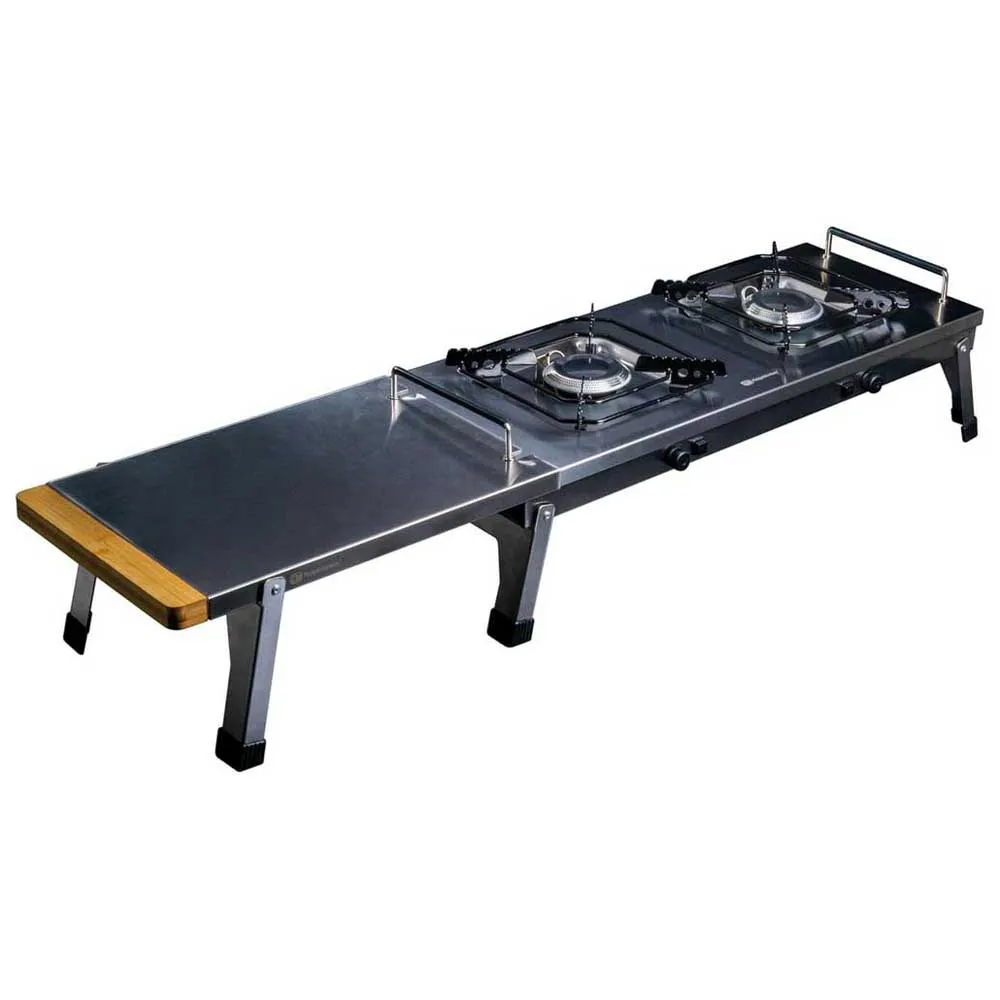 Ridgemonkey Cookstation Double Gaskök För Camping, Black, One Size