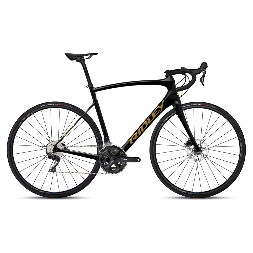 Ridley Fenix Sl Disc Ultegra 2x11s 2025 Racercykel, Black / gold metallic Ridley Fenix Sl Disc Ultegra 2x11s 2025 Racercykel, Black / gold metallic