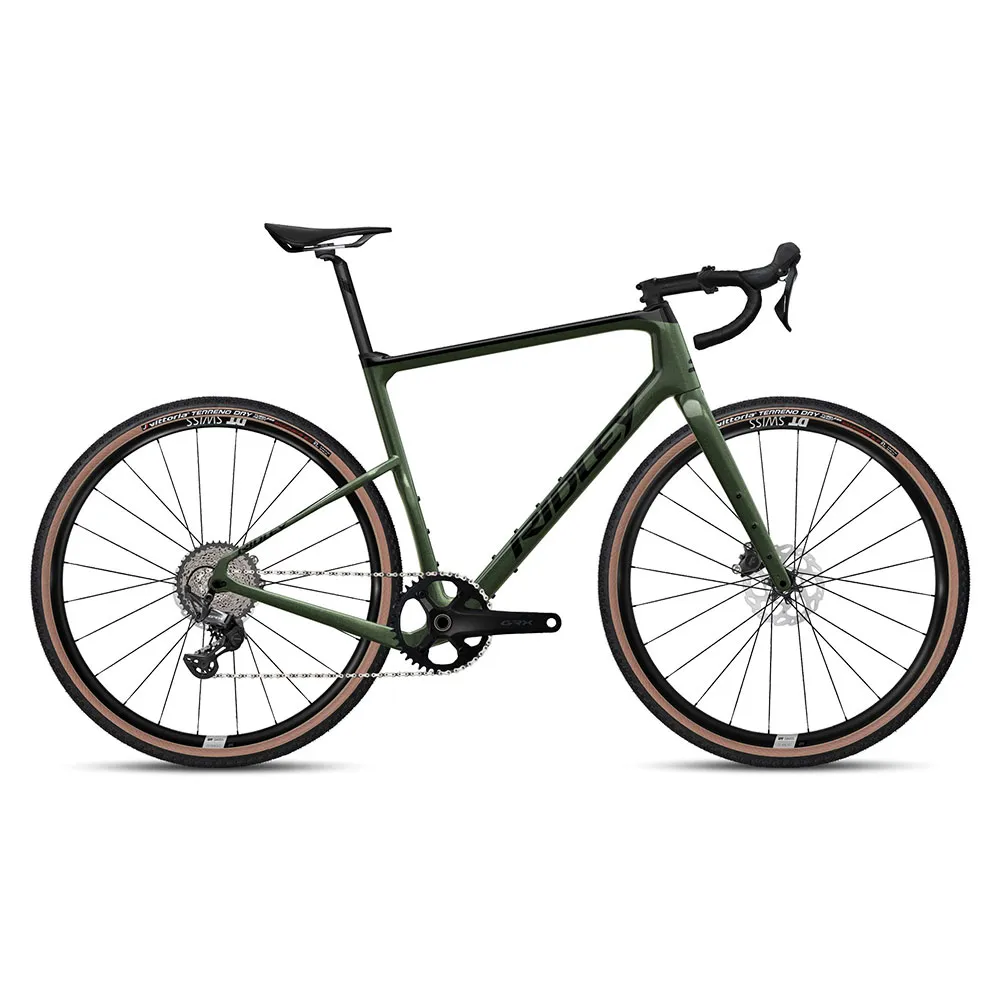 Ridley Kanzo Adventure Grx600 2025 Gravelcykel, Black / army green metallic Ridley Kanzo Adventure Grx600 2025 Gravelcykel, Black / army green metallic