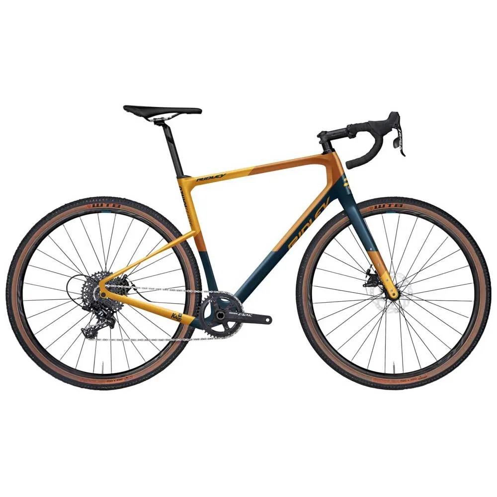 Ridley Kanzo Adventure Rival Xplr Gravelcykel, Jeans blue metallic / burnt orange / dark yellow