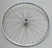 Rigida Framhjul 26"MTB, ZAC19 silver fälg Rigida Framhjul 26"MTB, ZAC19 silver fälg