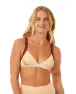 Rip Curl Women's Block Party Spliced Fixed Triangle Bikini Top