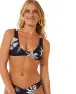 Rip Curl Women's Holiday Bralette Bikini Top, Black, XL