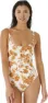 Rip Curl Women's Oceans Together D-Cup One Piece, Shell, XS