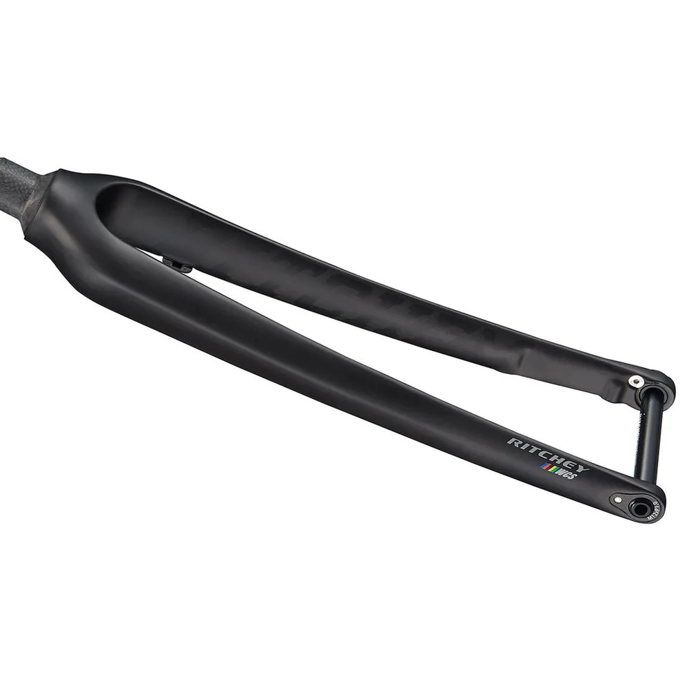 Ritchey Wcs Carbon Cross Disc Tapered 1-1/4´´ Flat Mount Väggaffel, Matte Black, 28" - 700C, Rigid