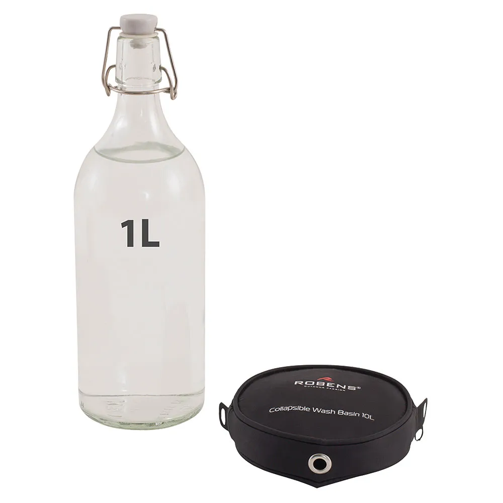 Robens Collapsible Wash 10l Tvättbalja, Black, One Size