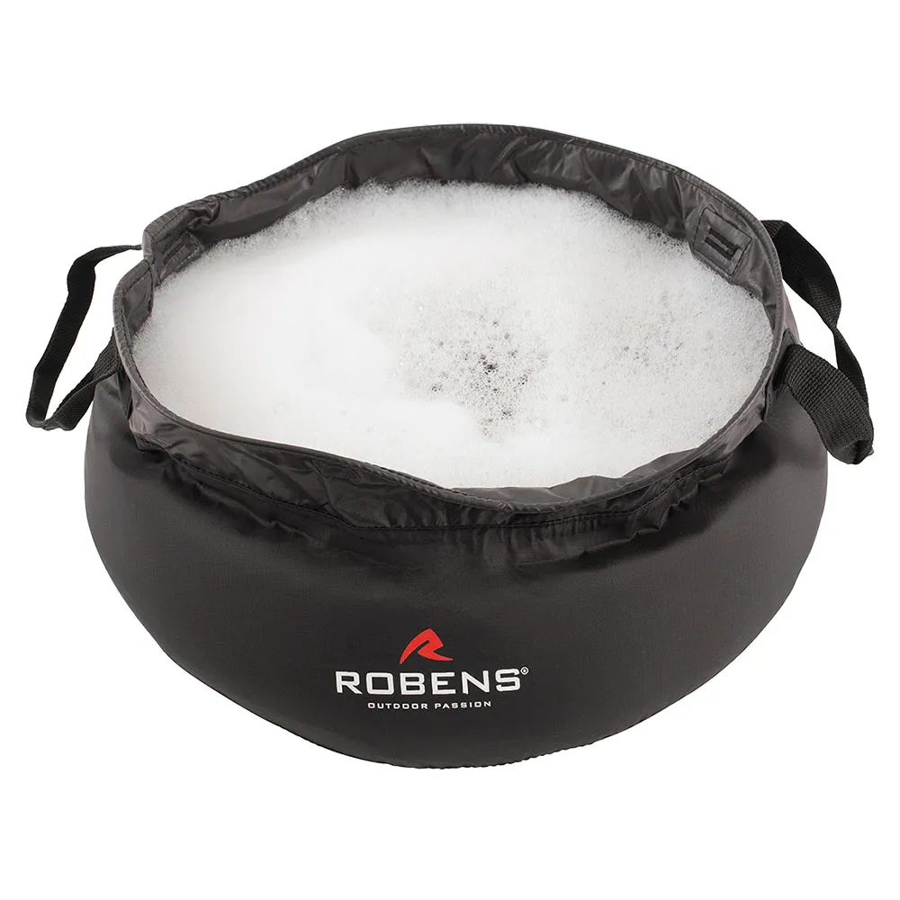 Robens Collapsible Wash 10l Tvättbalja, Black, One Size
