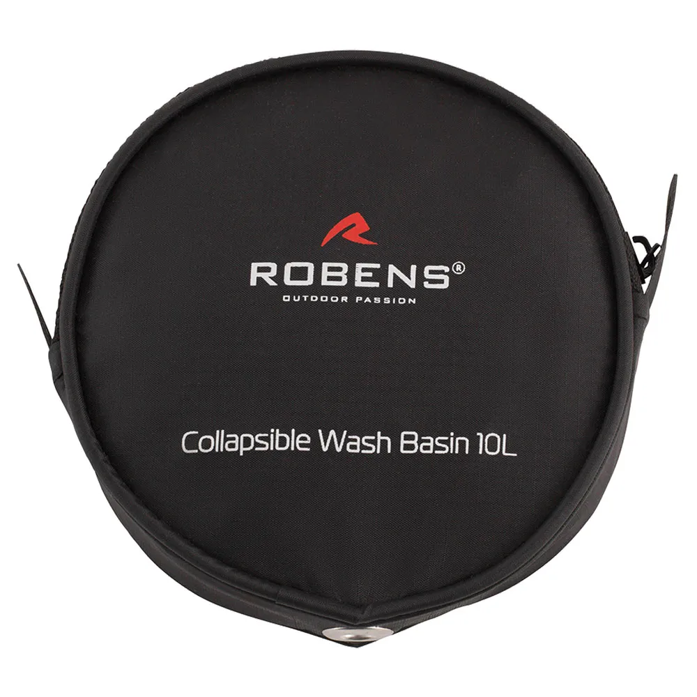 Robens Collapsible Wash 10l Tvättbalja, Black, One Size