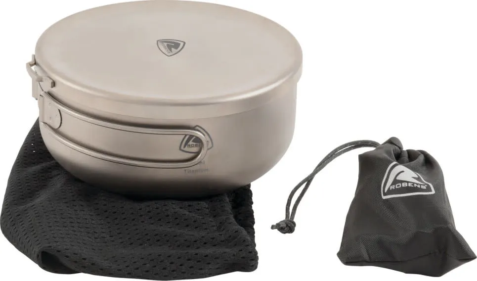 Robens Fire Midge Ti. Cook Set, Grey, One Size