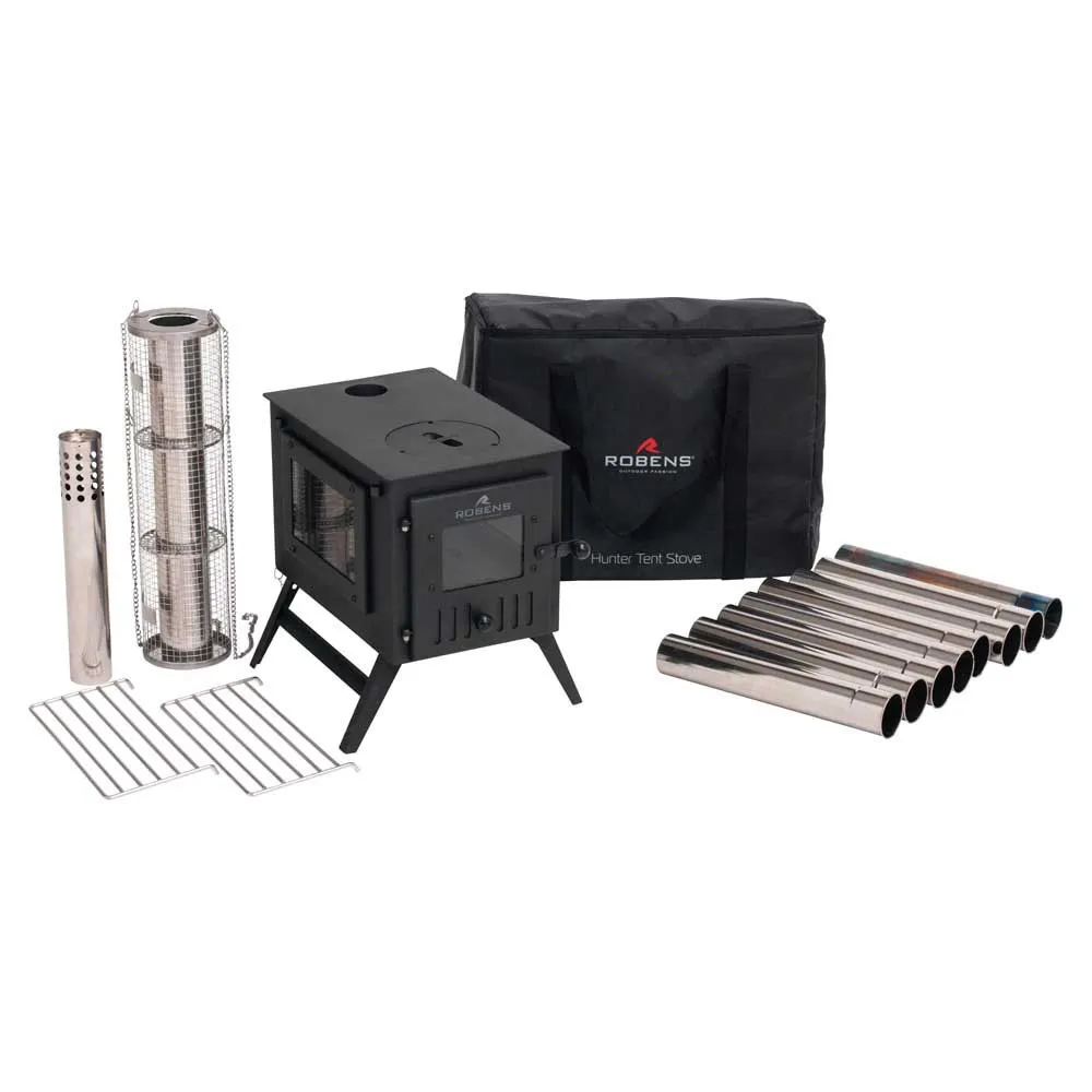 Robens Jägare Tältkamin, Black, One Size