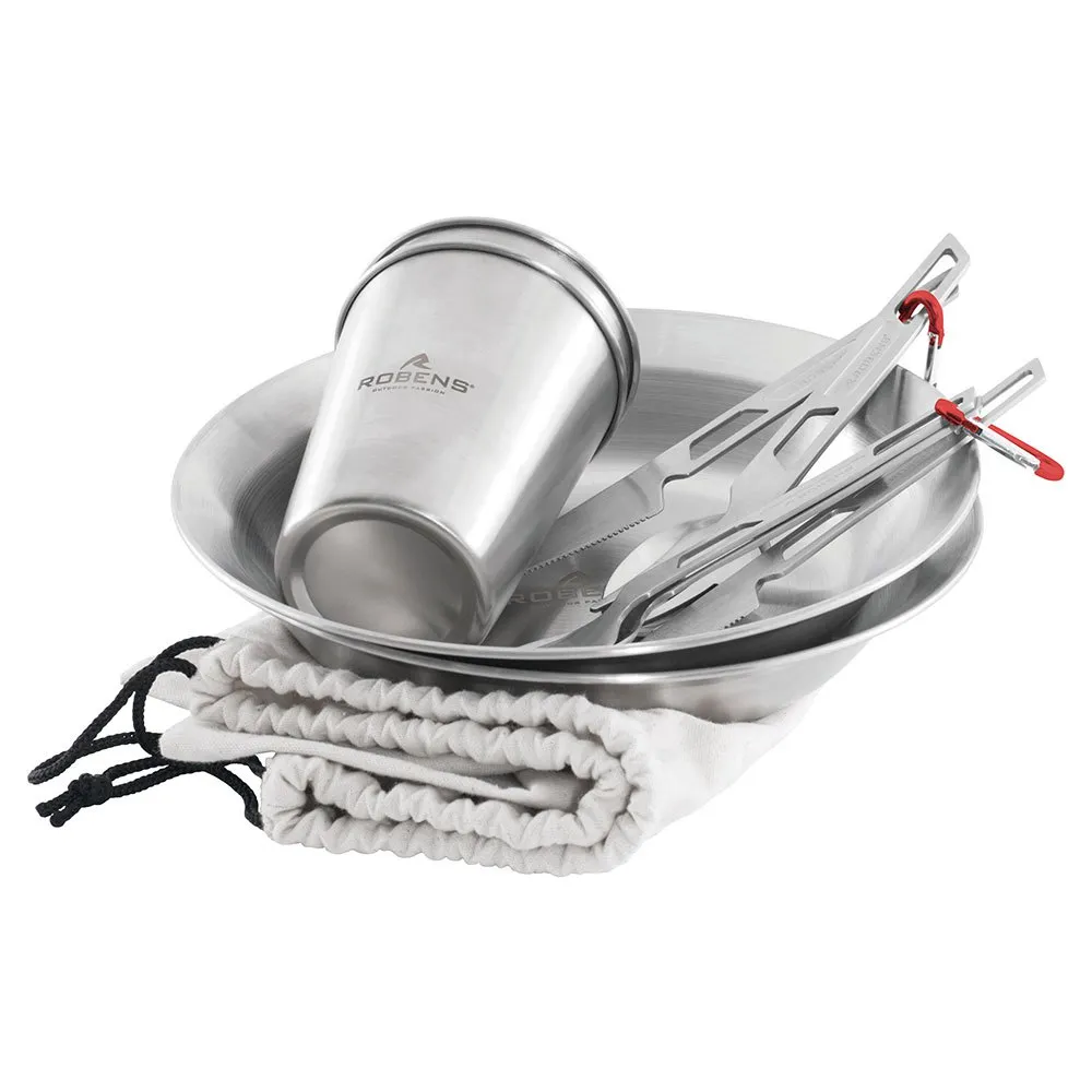 Robens Sierra Steel Bestickset, Silver, One Size