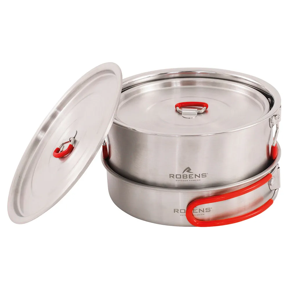 Robens Sierra Steel L Köksredskap, Silver, One Size