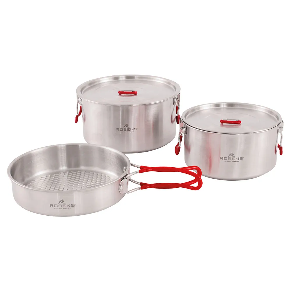 Robens Sierra Steel L Köksredskap, Silver, One Size