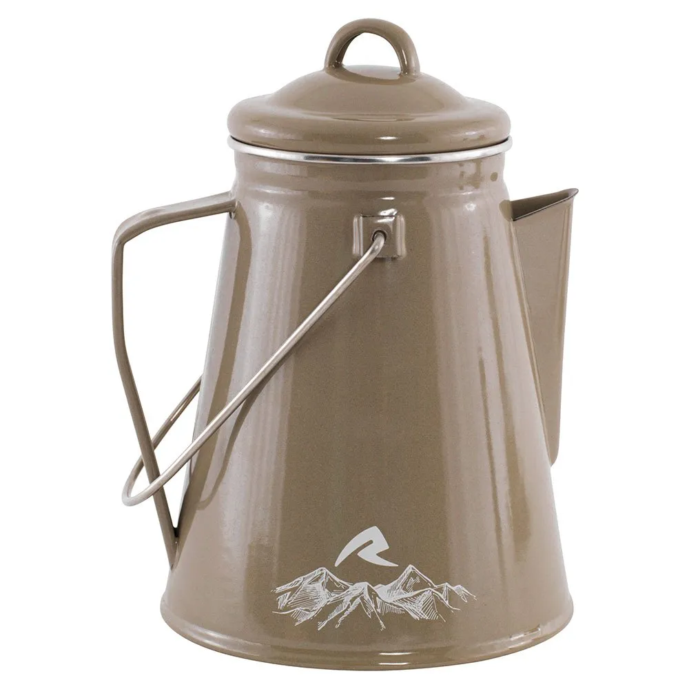 Robens Tongass Enamel 2.1l Vattenkokare, Khaki, One Size