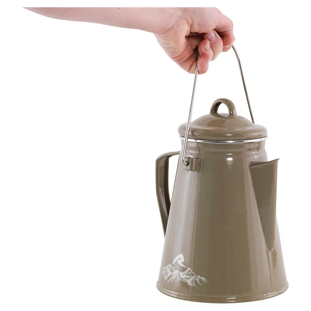 Robens Tongass Enamel 2.1l Vattenkokare, Khaki, One Size