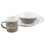 Robens Tongass Single Enamel Bestickset, Khaki, One Size