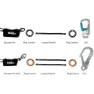 Rock Empire Absorber Pro Twist Lanyards Och Energiabsorbenter, One size