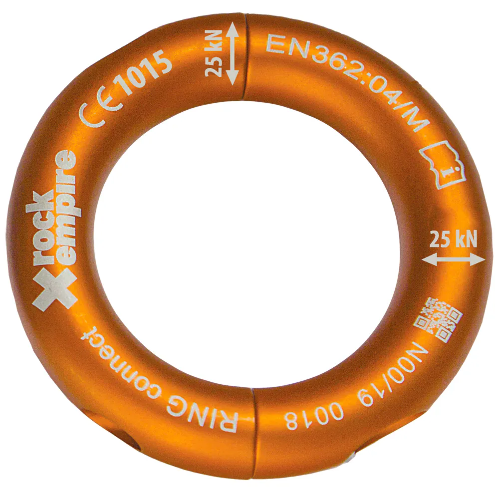 Rock Empire Anslut Ring, Black / orange, One Size