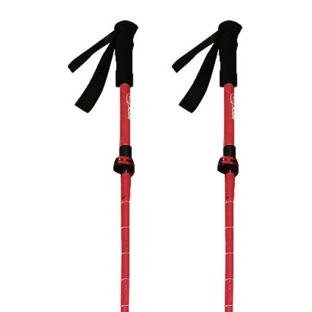 Rock Experience Alu Z Fly Stavar, Bright white / chinese red, 115-135cm