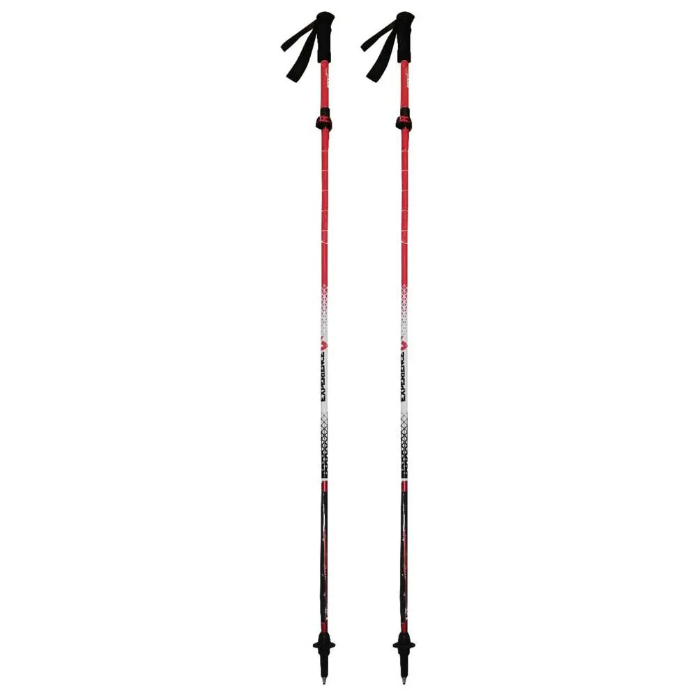 Rock Experience Alu Z Fly Stavar, Bright white / chinese red, 115-135cm