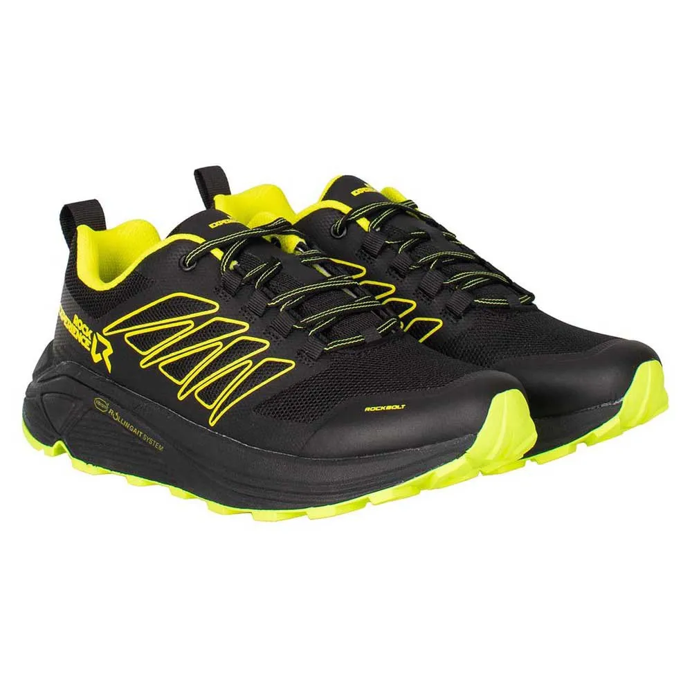 Rock Experience Rockbolt Trailskor male, Ebony / safety yellow Rock Experience Rockbolt Trailskor male, Ebony / safety yellow