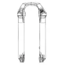 Rock Shox 27´´ 15x110 Mm Boost™ Lyrik Select/select Plus D1+ 2023+ Gaffel Sänks, Difussion black, One Size