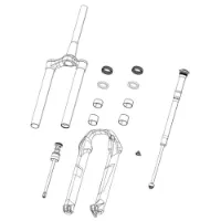 Rock Shox 27/29 Ultimate 38 Mm Boxxer D1+ 2024+ For Gloss Black Klistermärkesset Rock Shox 27/29 Ultimate 38 Mm Boxxer D1+ 2024+ For Gloss Black Klistermärkesset