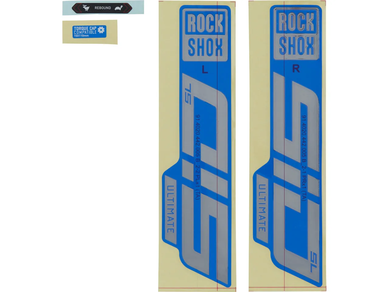 Rock Shox Aufklebersatz für SID SL Ultimate Modell 2021