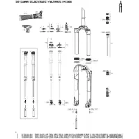 Rock Shox B4 80-100 Mm 27´´ Boost Ultimate Gaffel Sänks