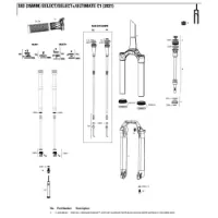 Rock Shox Bro Och Stänger Sid Sl/ultimate 44 Förskjutning 35 Mm Rock Shox Bro Och Stänger Sid Sl/ultimate 44 Förskjutning 35 Mm