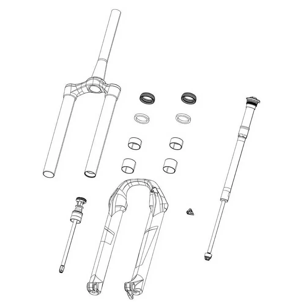 Rock Shox Charger3 Lyrik D1+ 2023+ Kompressiondämpare, Multicolor, One Size
