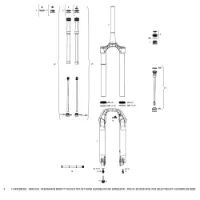 Rock Shox Debonair 51 Offset Pike B1-b2/select/select Plus/ultimate B3 Gaffel För Krona/styrrör/överrör-samling Rock Shox Debonair 51 Offset Pike B1-b2/select/select Plus/ultimate B3 Gaffel För Krona/styrrör/överrör-samling