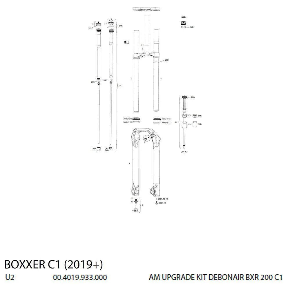 Rock Shox Debonair Boxxer Kit Patron Rock Shox Debonair Boxxer Kit Patron