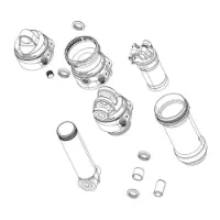 Rock Shox Deluxe/super Deluxe Corp Ifp Bearning Eyelet Kit Med Bakre Stötdämpare Rock Shox Deluxe/super Deluxe Corp Ifp Bearning Eyelet Kit Med Bakre Stötdämpare