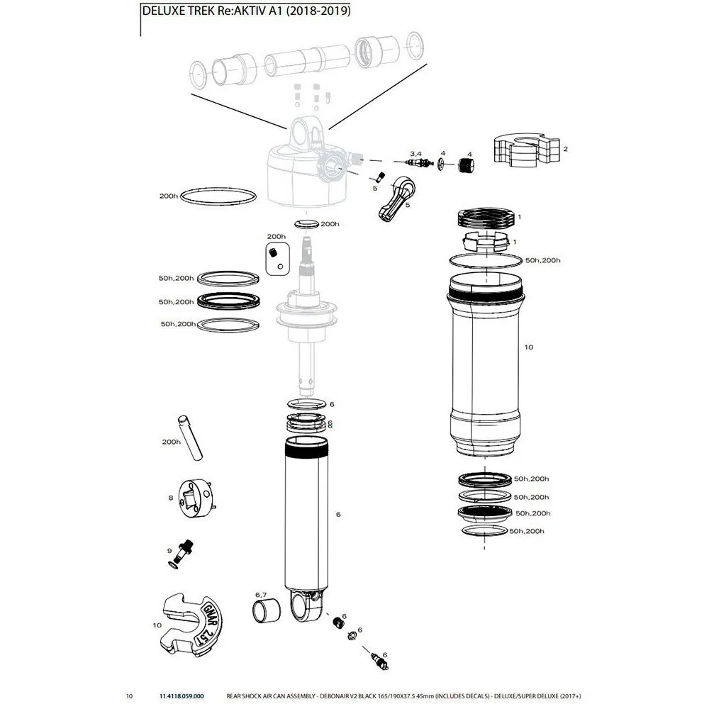 Rock Shox Deluxe/super Deluxe Debonair Stötdämpare Rock Shox Deluxe/super Deluxe Debonair Stötdämpare