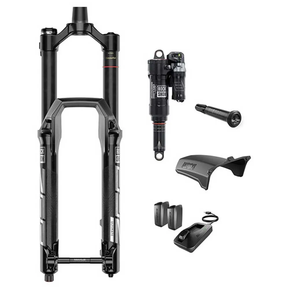 Rock Shox Flight Attendant Zeb 170 Mm/superdelux 230x62.5 Mm Trek Slash 21-22 Mtb Gaffel, Black, 29", 170mm