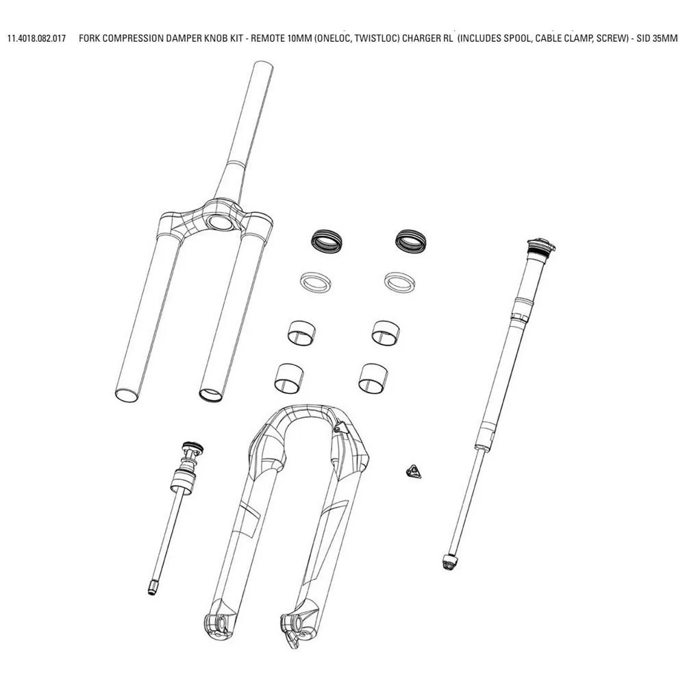 Rock Shox Gaffelkompressionsladdare Rl Sid Select Fjärrkontroll, Black, 35mm Rock Shox Gaffelkompressionsladdare Rl Sid Select Fjärrkontroll, Black, 35mm