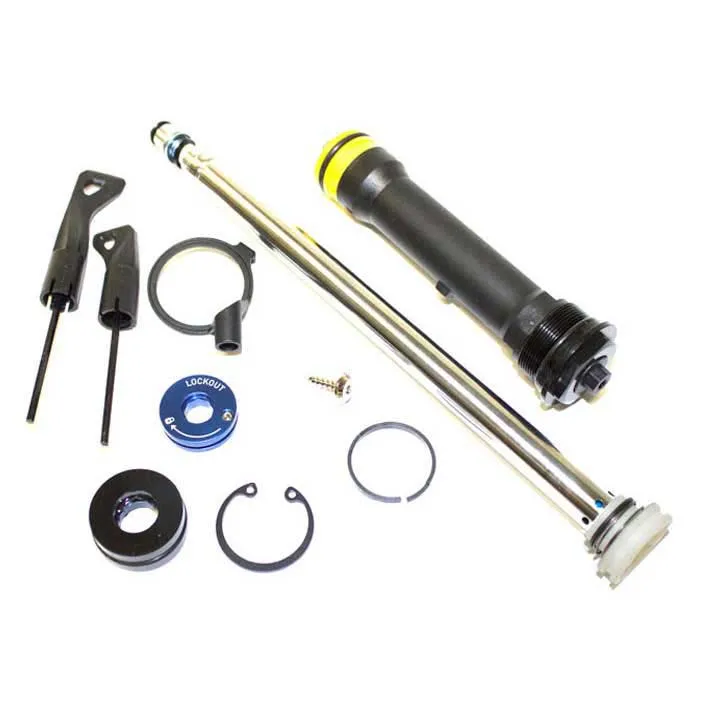 Rock Shox Guld Dämpare Internt Höger Svingbart Nyckelfärdigt 30 Tk 27.5/29 Fjärrkontroll, Silver, 120mm