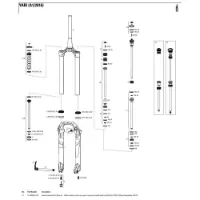 Rock Shox Lyrik/yari 27.5´´ 180 Mm Solo Air Left Inre Fjäderdelar Rock Shox Lyrik/yari 27.5´´ 180 Mm Solo Air Left Inre Fjäderdelar