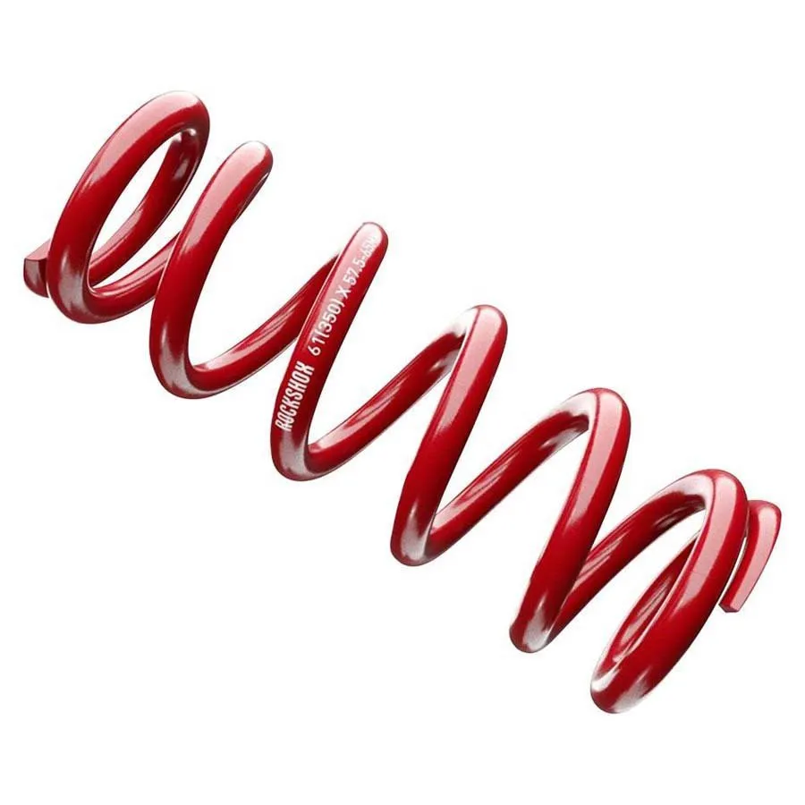 Rock Shox Metric Coil 151 Mm 57.5-65 Mm 550 Lb Stötdämparfjäder, Electric red, One Size
