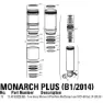 Rock Shox Monarch Plus Ml3 320 Servicekit, Black, One Size
