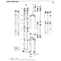 Rock Shox Pike 26´´ Solo Air 150 Mm Left Inre Fjäderdelar Rock Shox Pike 26´´ Solo Air 150 Mm Left Inre Fjäderdelar