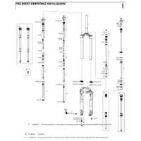 Rock Shox Pike 27´´/29´´ 120 Mm Boost Solo Air Left Inre Fjäderdelar Rock Shox Pike 27´´/29´´ 120 Mm Boost Solo Air Left Inre Fjäderdelar