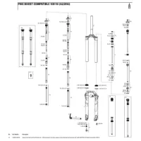 Rock Shox Pike 27.5´´ 150 Mm Dual Position Air Left Inre Fjäderdelar Rock Shox Pike 27.5´´ 150 Mm Dual Position Air Left Inre Fjäderdelar