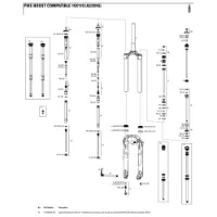 Rock Shox Pike 27.5´´ 160 Mm Boost Solo Air Left Inre Fjäderdelar