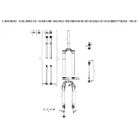Rock Shox Pike B1-b2/select/select Plus B3/revelation Flask Gaffel Sänks Rock Shox Pike B1-b2/select/select Plus B3/revelation Flask Gaffel Sänks