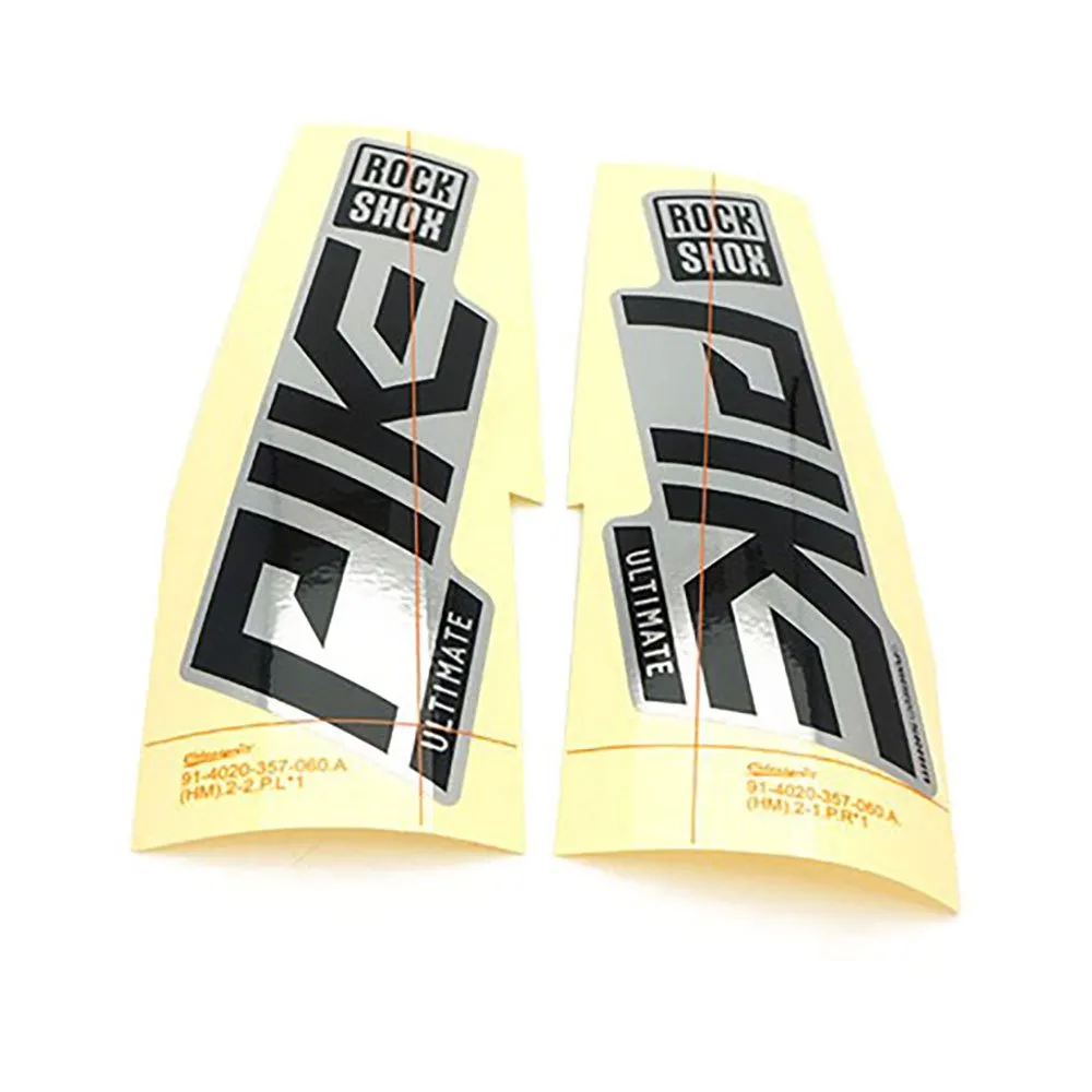 Rock Shox Pike Ultimate Klistermärkesset, Polar foil for gloss silver, 27.5-29"